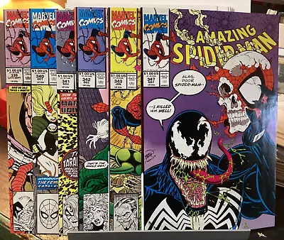 Buy 6 Comic Lot Amazing Spider-man #339 340 341 342 343 347 Marvel 1990-91 Larsen • 24.12£
