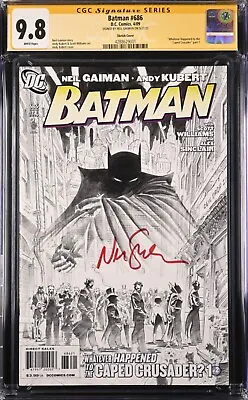 Buy Batman 686 B&w Sketch Variant Cgc 9.8 Ss Signed Neil Gaiman Retailer Incentive🦇 • 1,182.55£