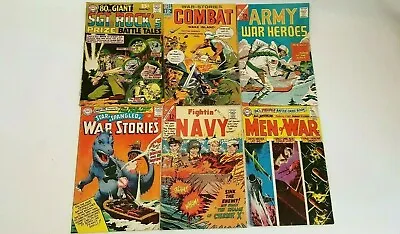 Buy 6 Vintage War Comic Books 1965 Star Spangled War Stories Men Of War Sgt Rock 7 • 41.48£