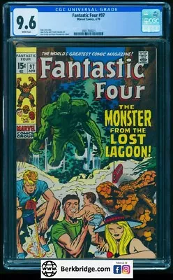 Buy FANTASTIC FOUR 97 CGC 9.6 WHITE PAGES 4/70 💎 BEAUTIFUL COPY  1st APPEARANCE • 315.81£