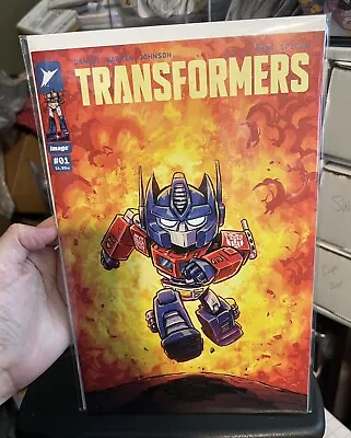 Buy Transformers #1 Skottie Young Variant Optimus Prime Image 1st Print • 95.64£
