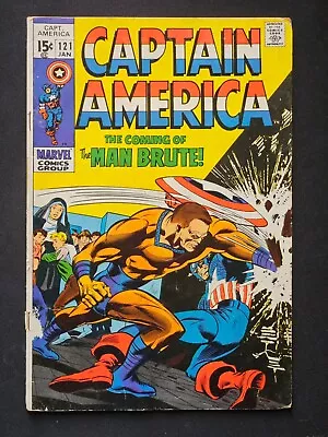 Buy Damaged! Captain America #121, MAJOR DAMAGE SEE PICTURES Bronze Age Marvel 1970 • 1.99£