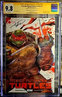 Buy Teenage Mutant Ninja Turtles #1 Battle Damage Raphael Kirkham Signed CGC 9.8 • 231.02£