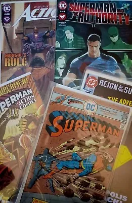 Buy Superman Lot Of 5  Superman & Authority 1/ Action 1039/ Superman 291/501/688 Dc • 11.19£