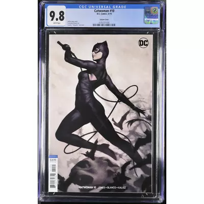 Buy CGC 9.8 Artgerm Catwoman 10, Variant Cover B, White Pages, DC Comics, 2019 • 71.95£