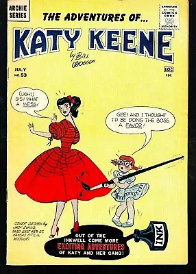 Buy KATY KEENE #53 1960 By BILL WOGGON -ARCHIE SERIES FN PAPER DOLLS JACK EVANS-c • 58.36£