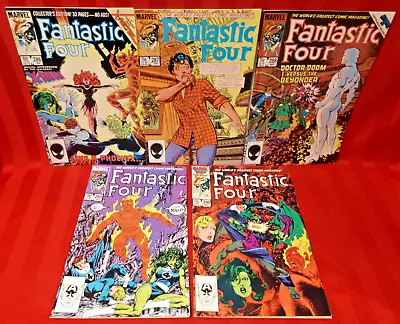 Buy Lot Of 5 Vintage Fantastic Four Comic Books #286,287,288,289,290('86) VG/NM/Mint • 30.88£