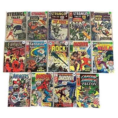 Buy BULK LOT 14 Marvel Silver & Bronze Age Comics Hulk Daredevil Strange Tales VG/F • 361.93£
