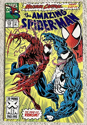 Buy Amazing Spider-Man #378 : Maximum Carnage Part 3 Of 14 Marvel Comics 1993 NM • 11.87£