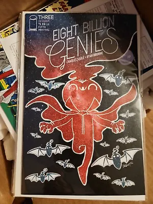 Buy Eight Billion Genies #3 2023 Unread 5th Print Ryan Browne Variant Cover Image • 9.59£