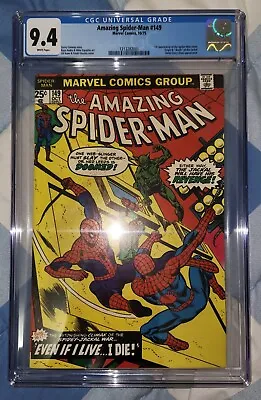 Buy Amazing Spider-Man #149 - CGC 9.4 White Pages - 1st Spiderman Clone • 284.37£