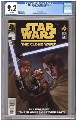 Buy Star Wars: The Clone Wars  # 2   CGC   9.2   NM-   White Pgs  10/08   See Photos • 222.44£