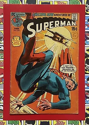 Buy Superman #234 - Feb 1971 - Sand Superman Appearance! - Vg+ (4.5) Cents Copy! • 7.99£
