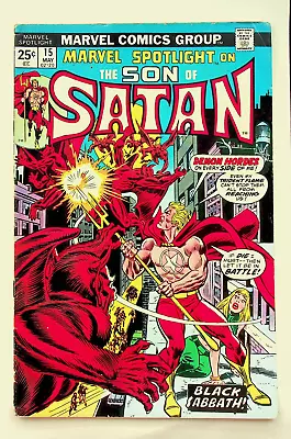 Buy Marvel Spotlight #15 Son Of Satan (May 1974, Marvel) - Good+ • 3.55£