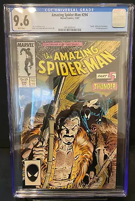 Buy The Amazing Spider-man #294 1987 CGC 9.6 Newly Graded! • 75.11£