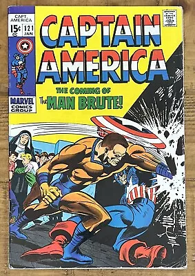 Buy Captain America #121 1st Man-Brute Fine 1970 Stan Lee Marvel • 11.85£