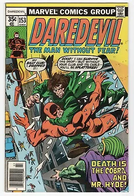 Buy Daredevil The Man Without Fear 153 July 1978 Marvel 1st Appearance Ben Urich • 11.87£