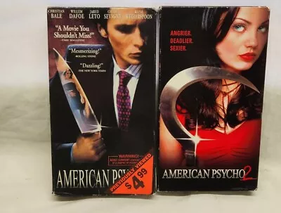 Buy American Psycho 1 & 2 Vhs • 31.61£