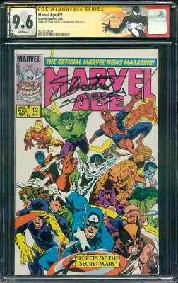 Buy Marvel Age 12 1st Super Heroes Secret Wars CGC 9.6 2XSS Beatty Shooter 3/1984 • 397.16£