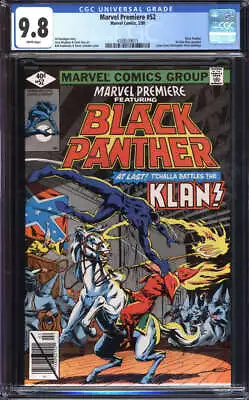 Buy Marvel Premiere #52 Cgc 9.8 White Pages // Black Panther Battles Klan 1980 • 199.88£