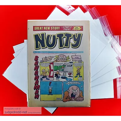 Buy 25 A4 Nutty Comic Bags ONLY For Magazines Size7 [In Stock] • 13.99£