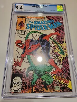 Buy Amazing Spider-Man #318 CGC 9.4 1989 McFarlane Key Issue Scorpion App New Frame • 48.06£