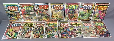 Buy IRON FIST #1-15 Full Run (Sabertooth 1st App) 1975 Marvel Comics 2 5 8 12 14 15 • 434.83£