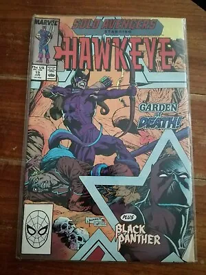 Buy Solo Avengers Starring Hawkeye #19 June 1989  • 1.40£