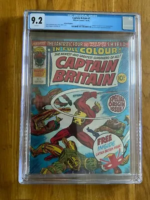 Buy Captain Britain #1 - Marvel Comics - 1976 - Cgc 9.2 - With Mask • 350£