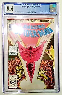 Buy Amazing Spider-man Annual 16- CGC 9.4 1st Monica Rambeau (new Captain Marvel) • 64.25£