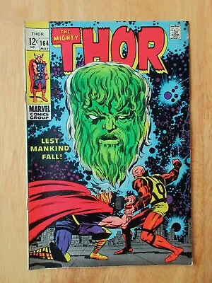 Buy MIGHTY THOR #164 (1969) **Key Book!** (FN/FN+) **Very Bright & Glossy!** • 23.79£