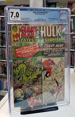 Buy Tales To Astonish #62 Cgc 7.0 Ow Pages Hulk Giant-man 1st Appearance The Leader • 278.02£