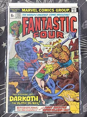 Buy FANTASTIC FOUR #142 Marvel Comics 1974 • 8£