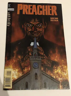 Buy DC Comics Vertigo Preacher #1 Garth Ennis Steve Dillon 1995 See Photos • 49.95£