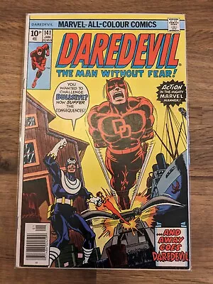Buy Marvel Daredevil #141 1977 - Key Issue 3rd App Bullseye - Boarded 1st Print • 20£