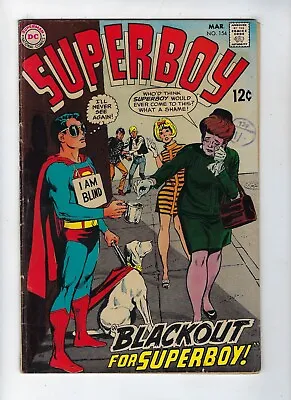 Buy Superboy # 154 DC Comics Silver-Age Issue Neal Adams Cover Mar 1969 VG+ • 7.95£