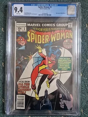 Buy Spider-woman #1 Cgc 9.4 Wh Pages   New Origin Of Spider-woman Marvel 1978 • 100£