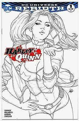 Buy Harley Quinn 1 DC Rebirth Artgerm - SKETCH VARIANT - Comic Book NM- Condition !! • 31.73£