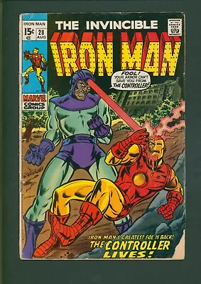 Buy The Invincible Iron Man #28 Marvel Comics 1970 Bronze Age, Boarded! • 16.05£