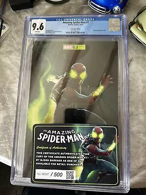 Buy Amazing Spider-Man #7 Bjorn Barends 1/500 Cgc 9.6 • 1£
