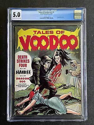 Buy Eerie Publications Tales Of Voodoo CGC 5.0 #v2 #1 Decapitation Issue 2/69 Key • 155.91£