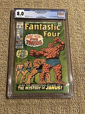 Buy Fantastic Four 107 CGC 8.0 White Pages (1st App Nega-Man)- The Thing Cover • 98.83£