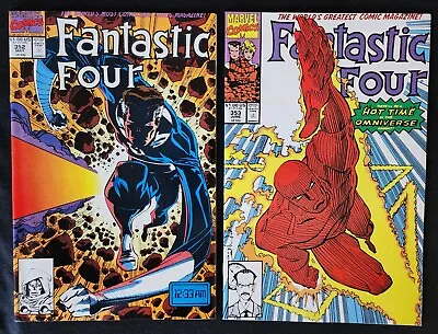 Buy FANTASTIC FOUR Lot Of 2 #352 & 353 - Marvel 1991 1st TVA & 1st M. Mobius • 18.97£