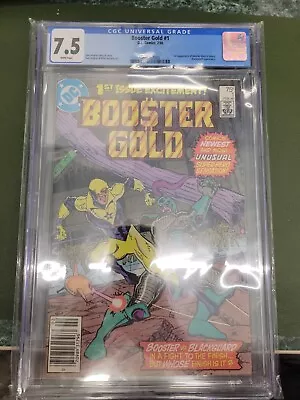 Buy BOOSTER GOLD 1  - CGC 7.5 - Newsstand - 1st Booster Gold And Blackguard • 39.53£