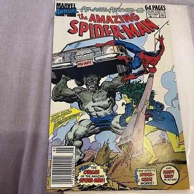 Buy Amazing Spider-Man The Annual #23 VF+ 1989 1st She-Hulk Abomination Meeting🔥🔑 • 10.39£