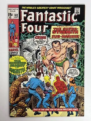 Buy Fantastic Four #102 (1970) Final Kirby Artwork On The Fantastic Four Title In... • 27.60£