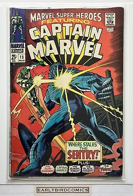 Buy Marvel Super Heroes #13 Captain Marvel. (1968). 1st Appearance Of Carol Danvers • 34.11£