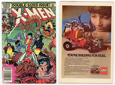 Buy Uncanny X-Men #166 (FN 6.0) NEWSSTAND 1st App Lockheed Excalibur 1983 Marvel • 16.06£