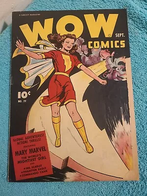 Buy Wow Comics #29 Comic Book-Mary Marvel - Jack Binder Cover & Art • 229.28£