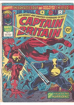 Buy Captain Britain Comic #4 (03/11/1976). GD-VG • 8.46£